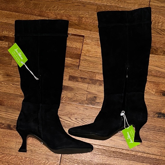 Sam Edelman Black Heeled Boots - Picture 1 of 5